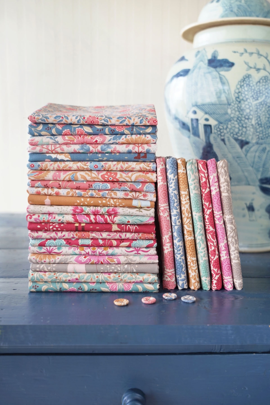 Tilda Patchwork Stoff Baumwolle - Windy Days Skyler Camel